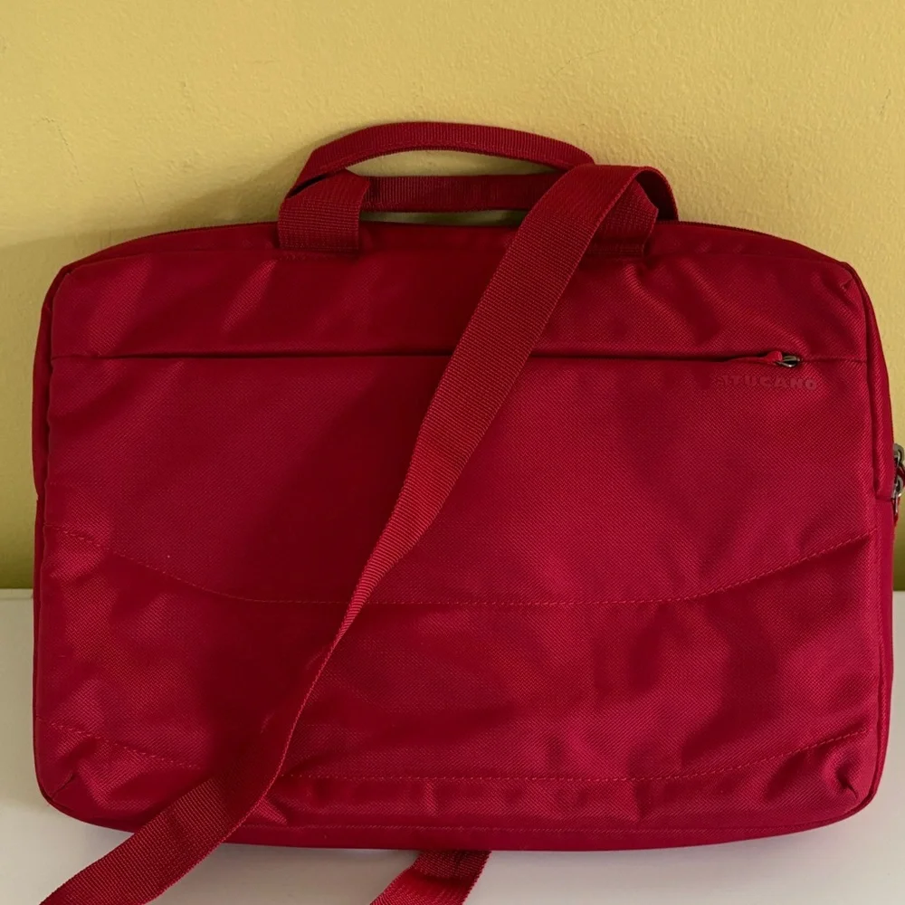 Tucano Red Nylon Minimalist Laptop Bag